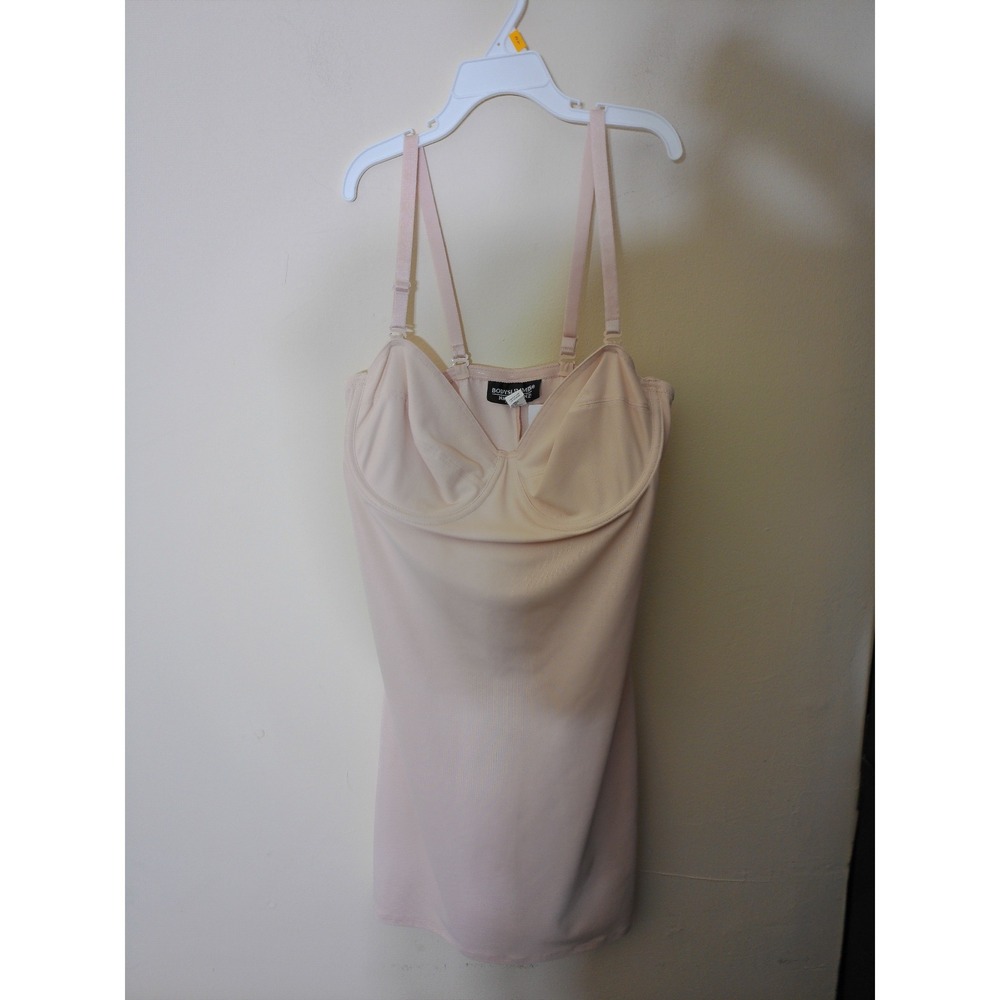Bodyslimmers Nancy Ganz Shapewear Slip Women 38C Nude Underwire Control Smooth